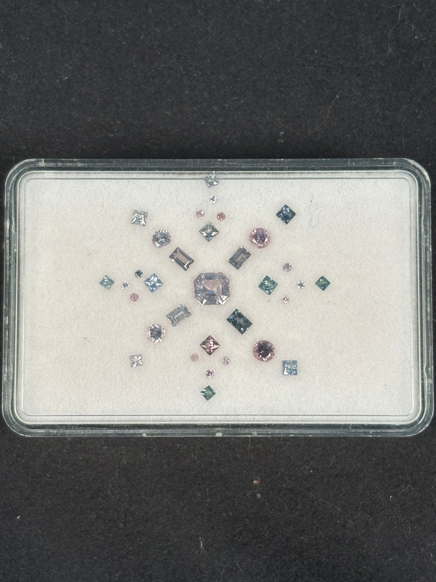 1.77ctw Spinel Lot from Burma, 33 stones, 1x1 - 5x4.5 mm