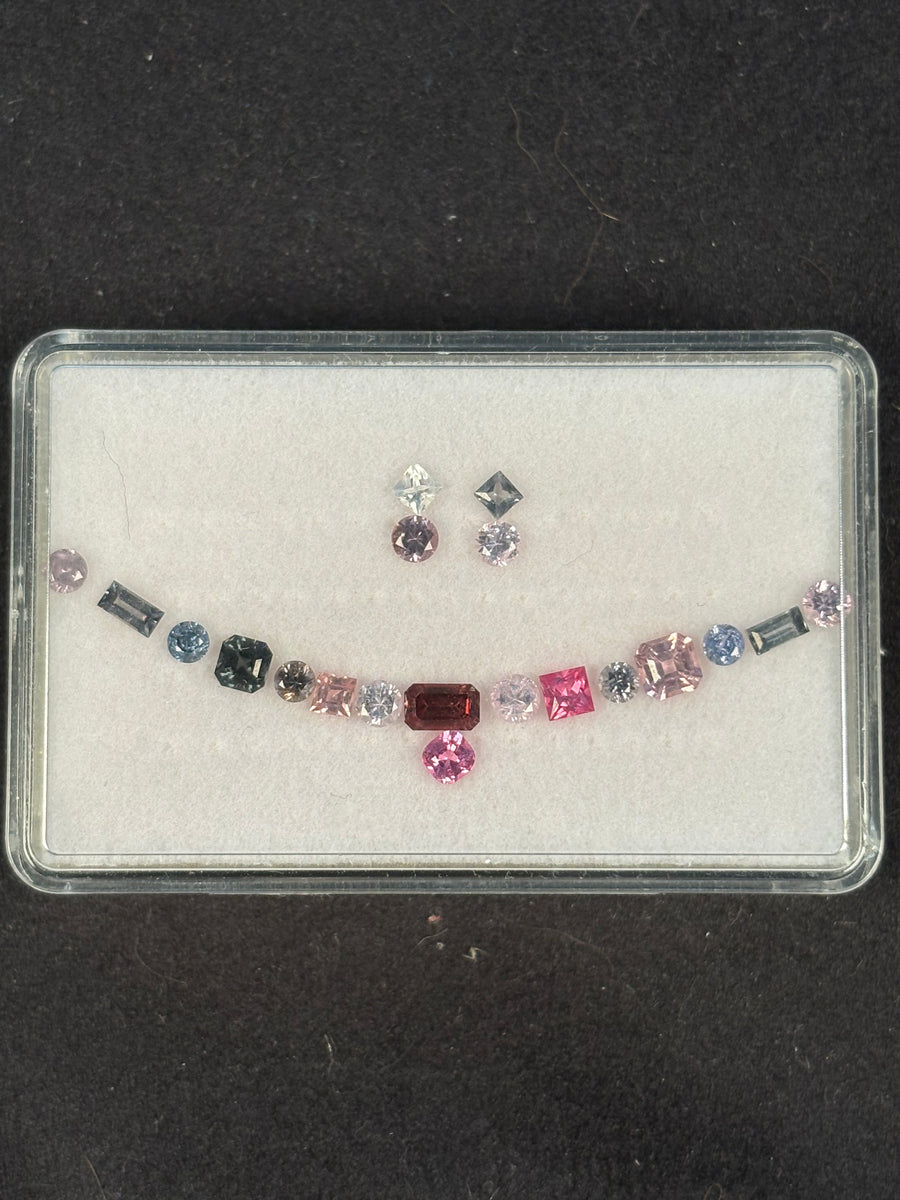 3.05ctw Spinel Lot from Burma, 20 stones, 2.5x2.5 - 5.5x3.5 mm