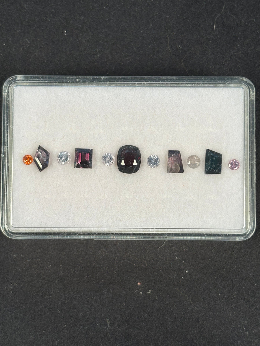 3.63ctw Spinel Lot from Burma, 11 stones, 2.5x2.5 - 7x5 mm