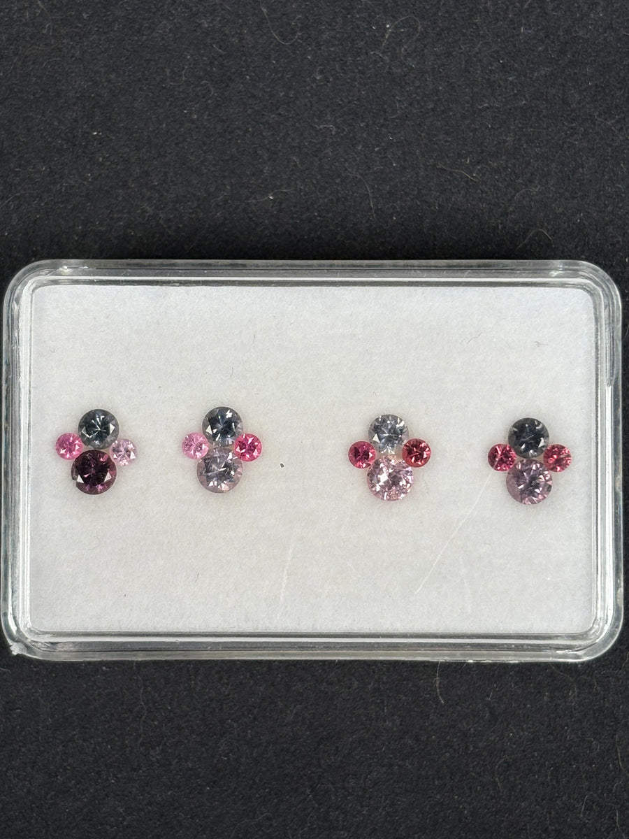 2.57ctw Spinel Lot from Burma, 16 stones, 2.5 - 4 mm