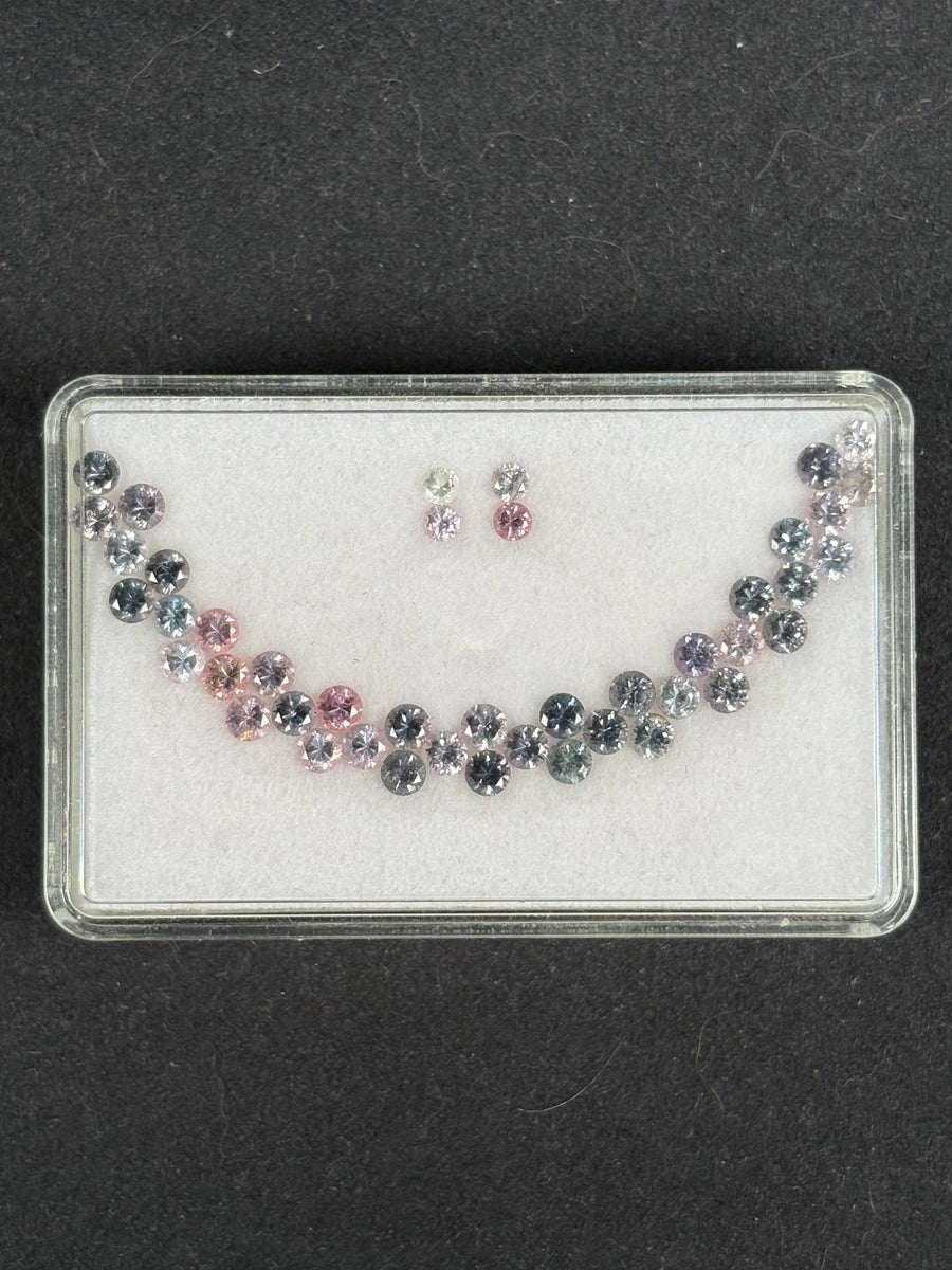 5.11ctw Spinel Lot from Burma, 44 stones, 2.5 - 3.2 mm