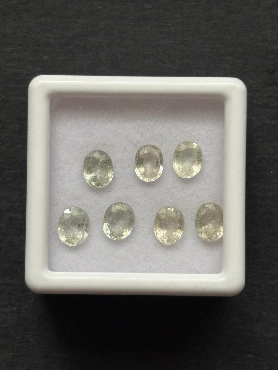 3.33ctw Heated Yellow Sapphire Lot from Ceylon, 7 stones, Oval, 5x4 mm · GEM-6026