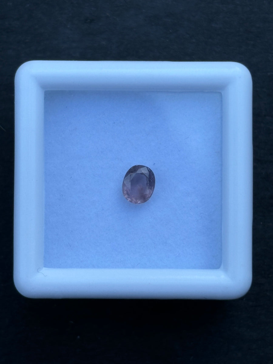 0.48ct Purple Unheated Sapphire Oval, 4.95 x 4.07mm