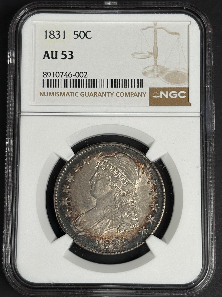1831 Capped Bust Half Dollar NGC AU53