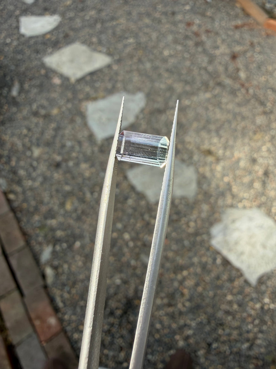 2.25ct bicolor tourmaline gemstone from Afghanistan, second view