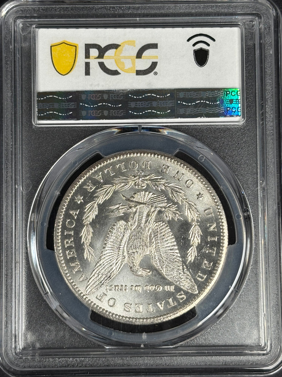 1885-CC Morgan dollar, PCGS MS-63 — reverse