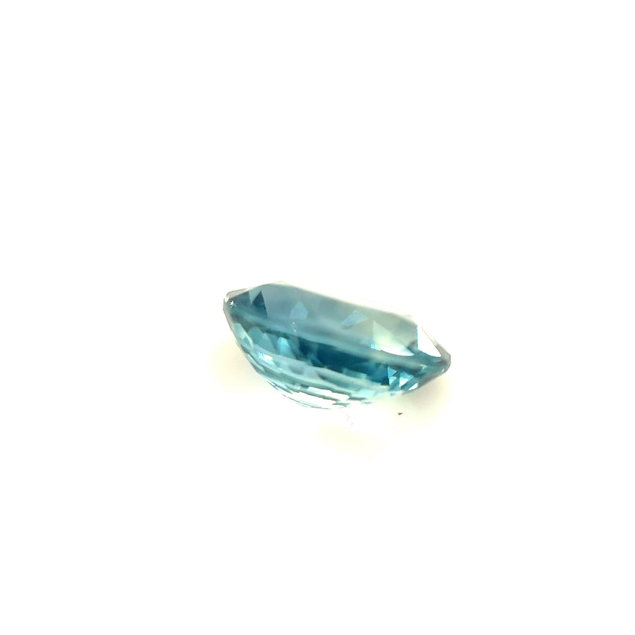 2.02ct heated greenish blue Ceylon sapphire, oval cut, VVS — view 3