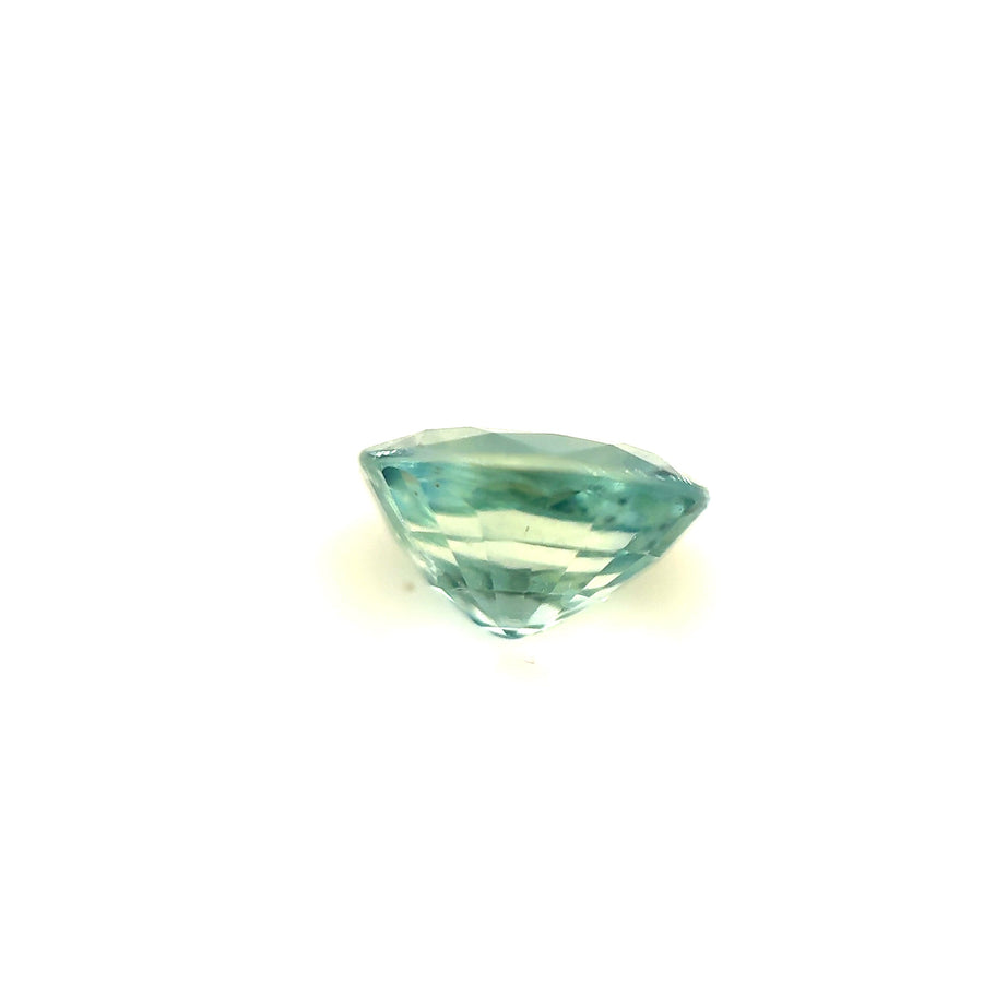 2.08ct heated green-blue Ceylon sapphire, oval cut, VS — view 3