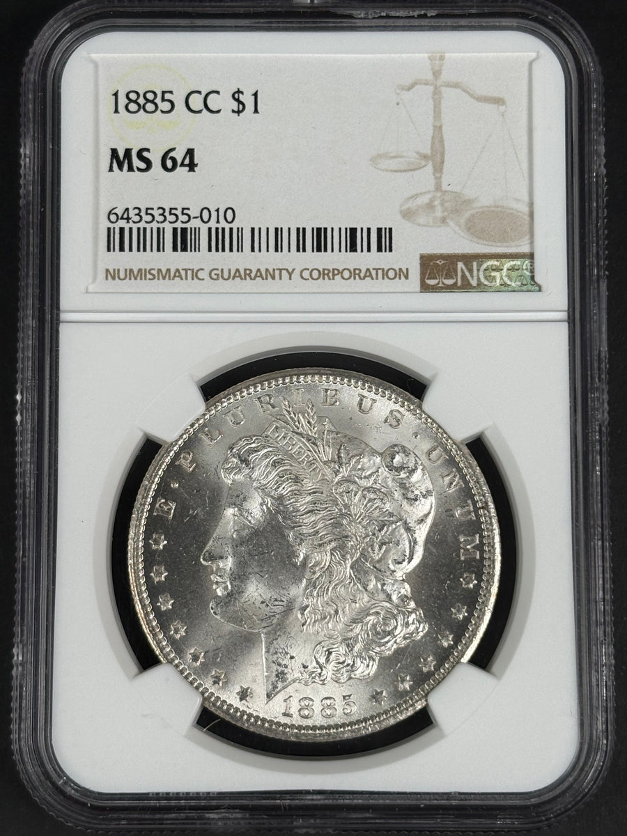 1885-CC Morgan Silver Dollar NGC MS64