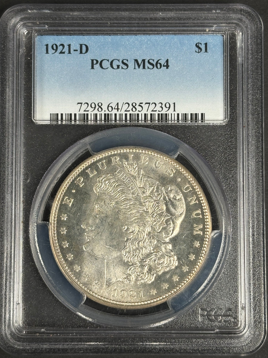 1921-D Morgan Dollar PCGS MS64 · NUM-1181