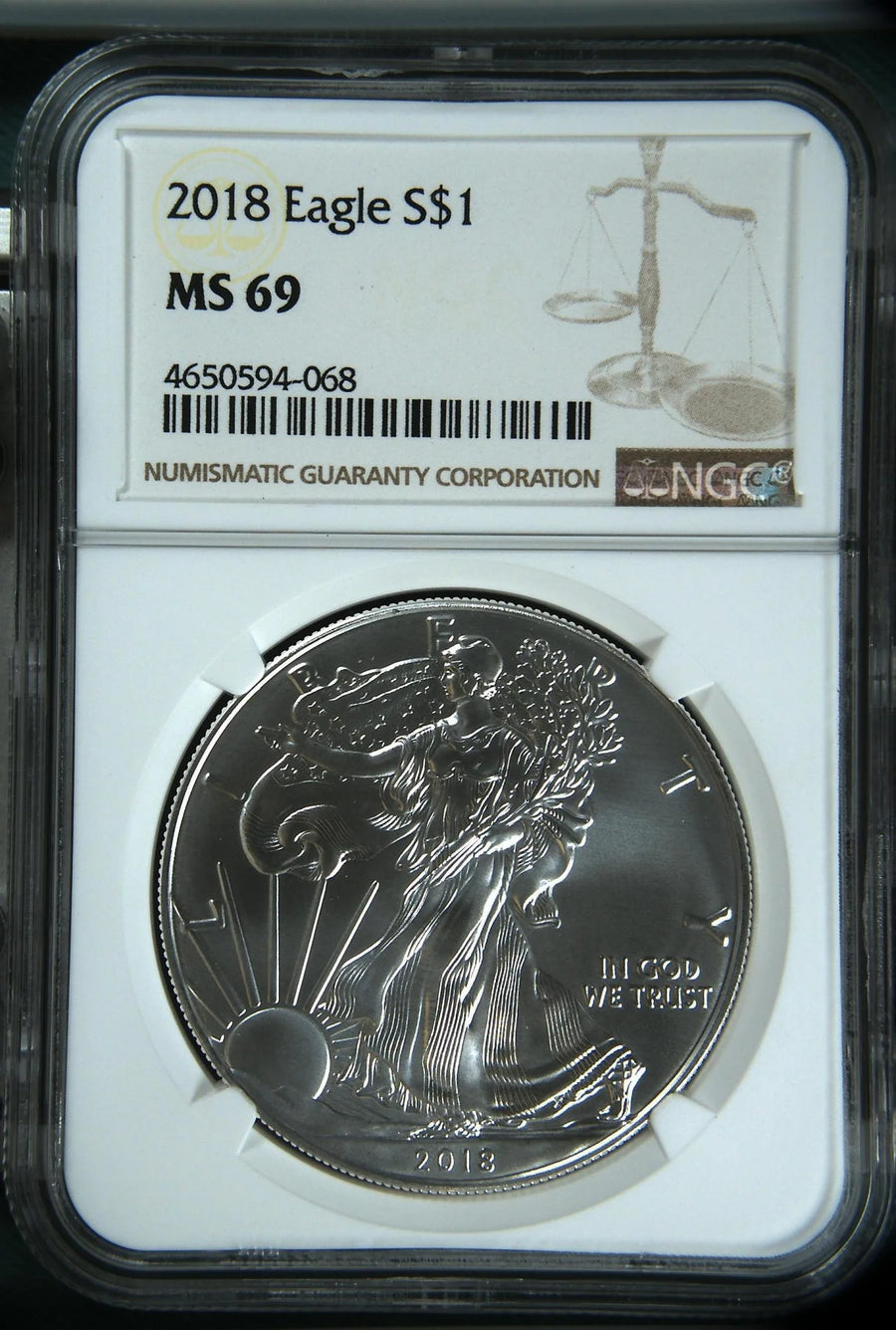 2018 Silver Eagles NGC MS-69
