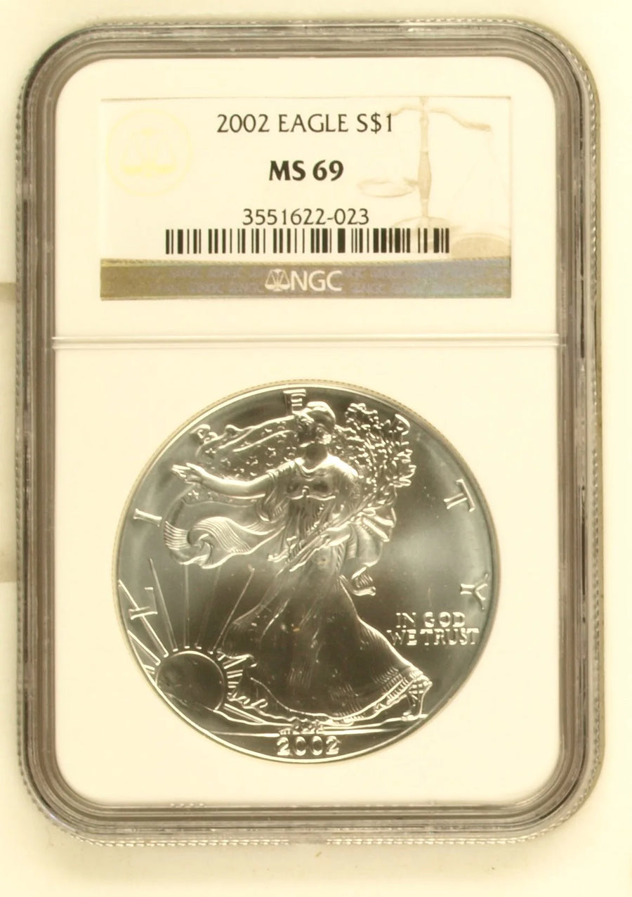 2002 Silver Eagles NGC MS-69
