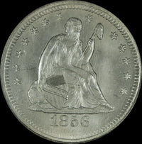 1856 25C Seated Liberty Quarter Silver Ashland City NGC MS65 · NUM-1147