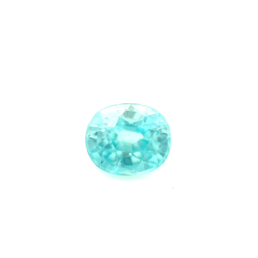 2.40ct Cambodian Blue Zircon, Heated, Oval · GEM-5938
