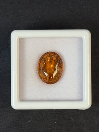 5.87ct Orange Grossular Garnet, Oval, 11.8x9.3 mm, from Africa · GEM-8278