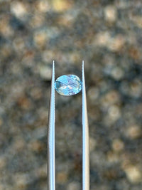 1.16ct Heated Blue Sapphire Oval from Madagascar, 7.3 x 5.5 x 3.2mm · GEM-6871