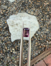 1.08ct Purplish Pink Spinel Octagon, 7.5 x 5.2 x 2.9 mm · GEM-8459