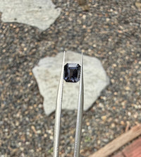 1.14ct Grey Blue Spinel Octagon  6.1 x 5.4 x 3.7 mm, Unheated · GEM-8461