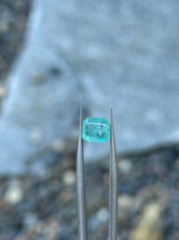 1.32ct Green Emerald from Zambia, Octagon, 6.5x5.8 mm · GEM-8437
