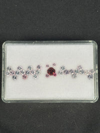 3.87ctw Myanmar Spinel, 30 stones, 2x2 - 4.5 x 4.5 mm · GEM-5557