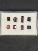 7.42ctw Burma spinel lot, 8 stones, 5x5-9x3.5 mm