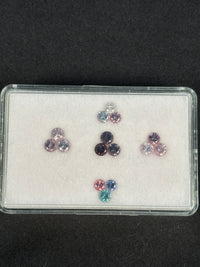 3.13ctw Spinel Lot from Burma, 15 stones, 3.2 - 3.7 mm · GEM-5529