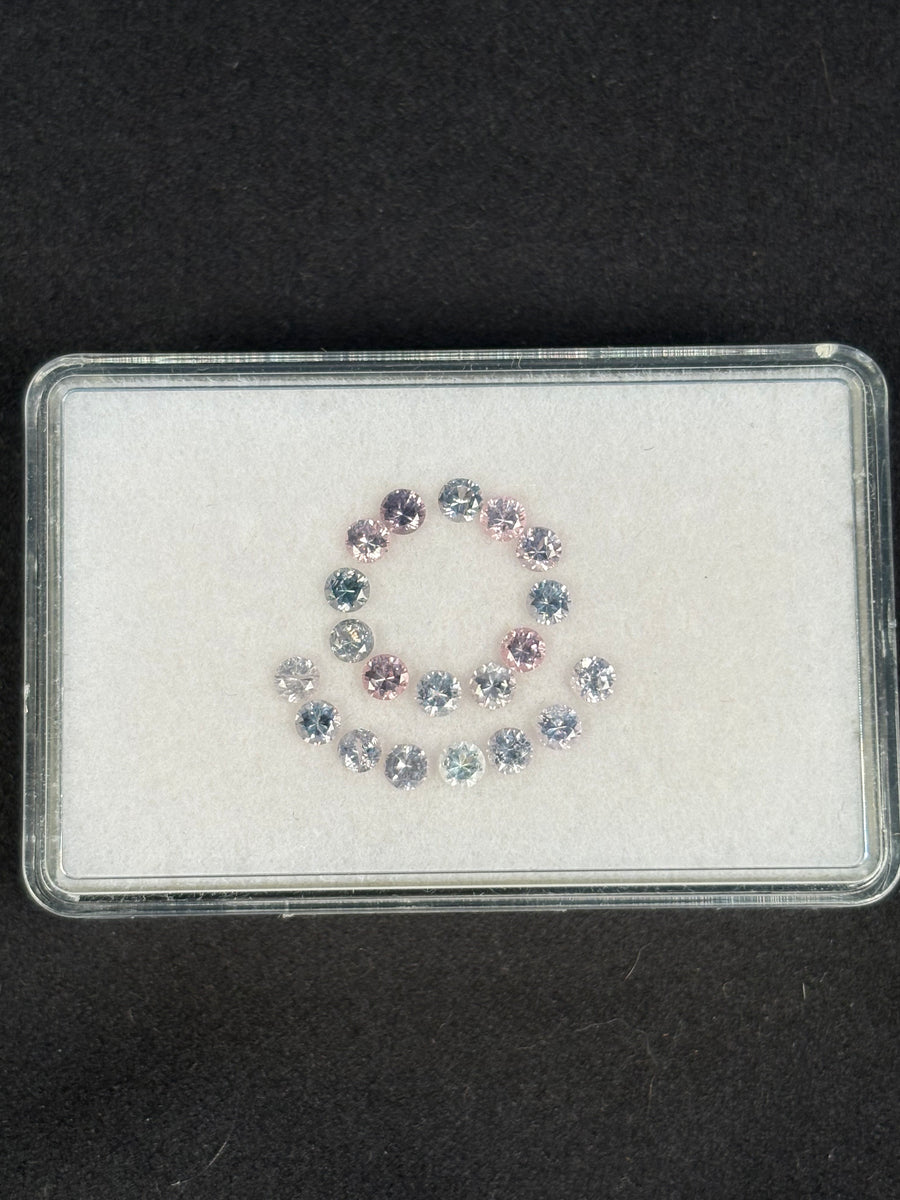 2.35ctw Spinel Lot from Burma, 20 stones, 3 mm