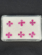 3.6ctw Heated Pink Sapphire Lot from Madagascar, 30 stones, 3x3 - 3.5x3 mm