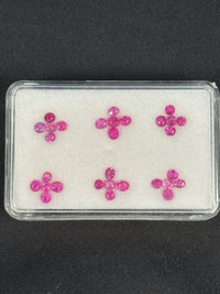 3.6ctw Heated Pink Sapphire Lot from Madagascar, 30 stones, 3x3 - 3.5x3 mm · GEM-5547
