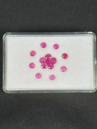 3.12ctw Heated Pink Sapphire Lot from Madagascar, 14 stones, 3x3 - 3.5x3 mm · GEM-5550