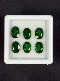 Russian Chrome Diopside 6Pcs/5.08Ctw 7x5mm