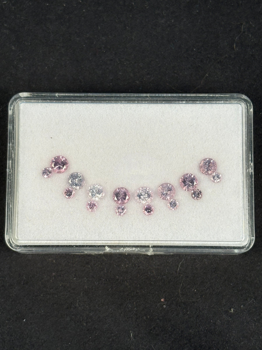 3.17ctw Spinel Lot from Burma, 16 stones, 2.5 - 4.5 mm