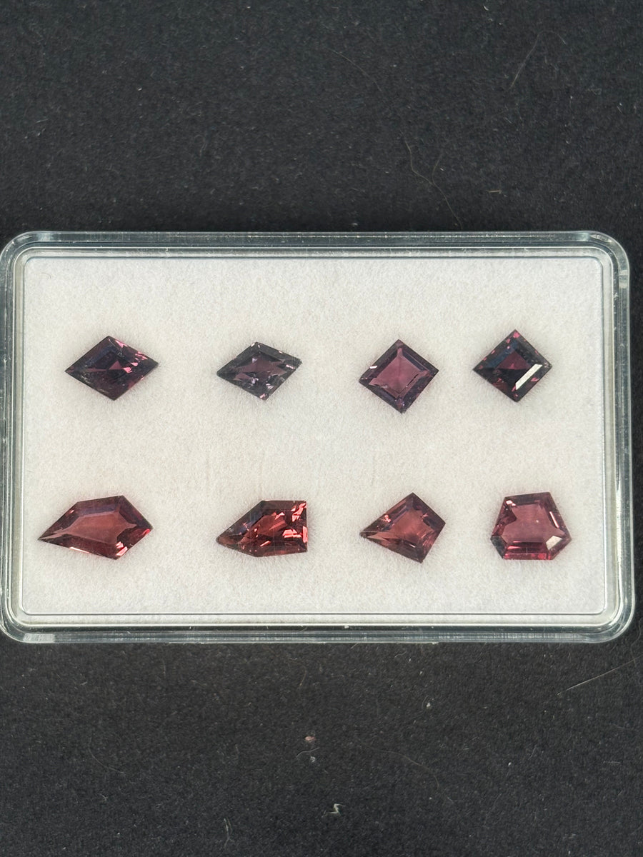 6.82ctw Spinel Lot from Burma, 8 stones, 7x6.5 - 10x5.5 mm