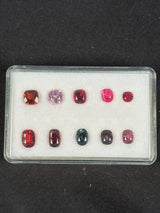 7.51ctw Spinel Lot from Burma, 10 stones, 4x4 - 7x5 mm