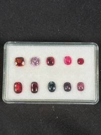 7.51ctw Spinel Lot from Burma, 10 stones, 4x4 - 7x5 mm · GEM-5388