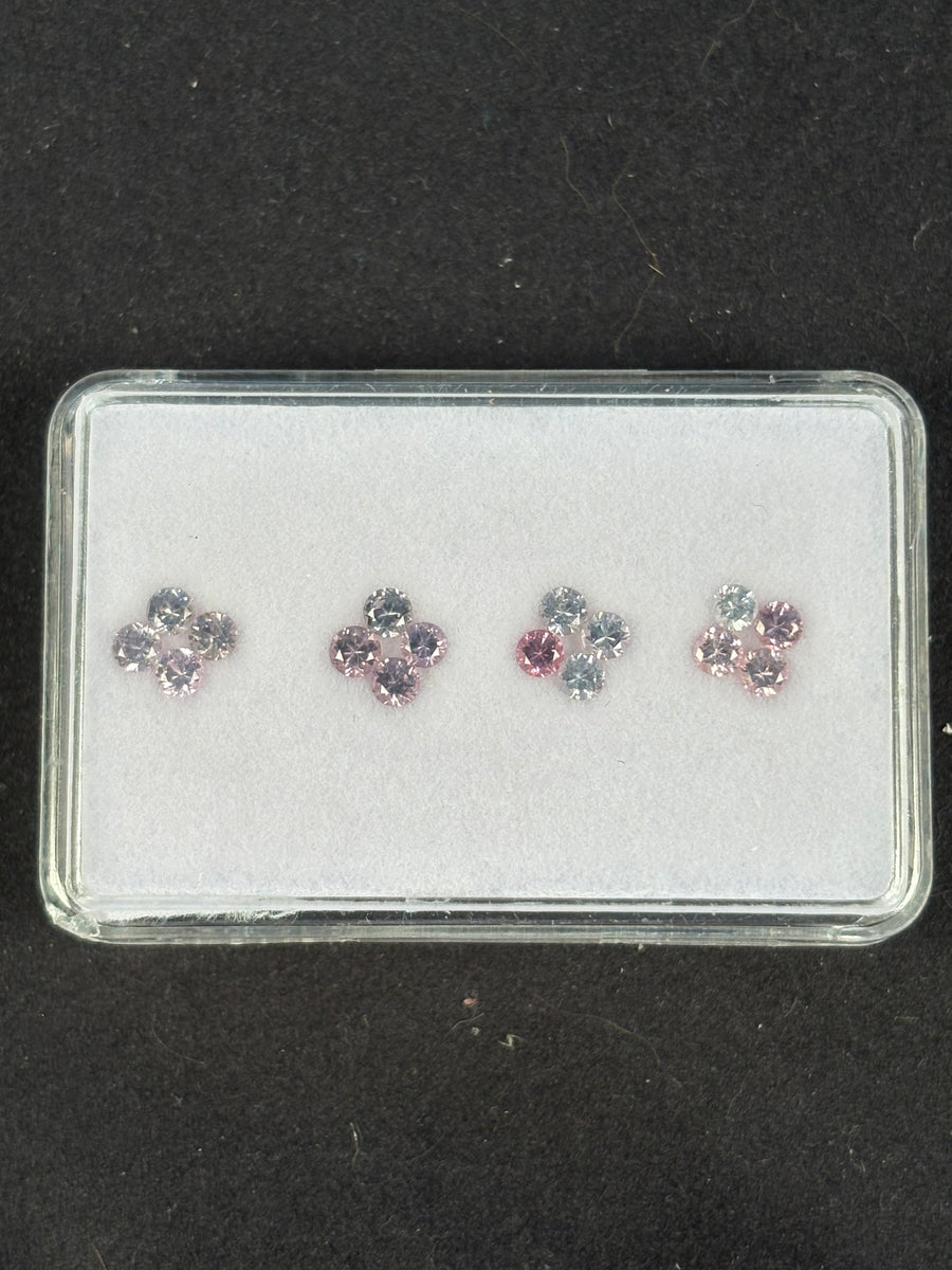 2.08ctw Spinel Lot from Burma, 16 stones, 3 mm