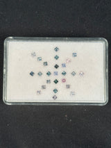 1.25ctw Spinel Lot from Burma, 25 stones, Princess, 2.5 mm