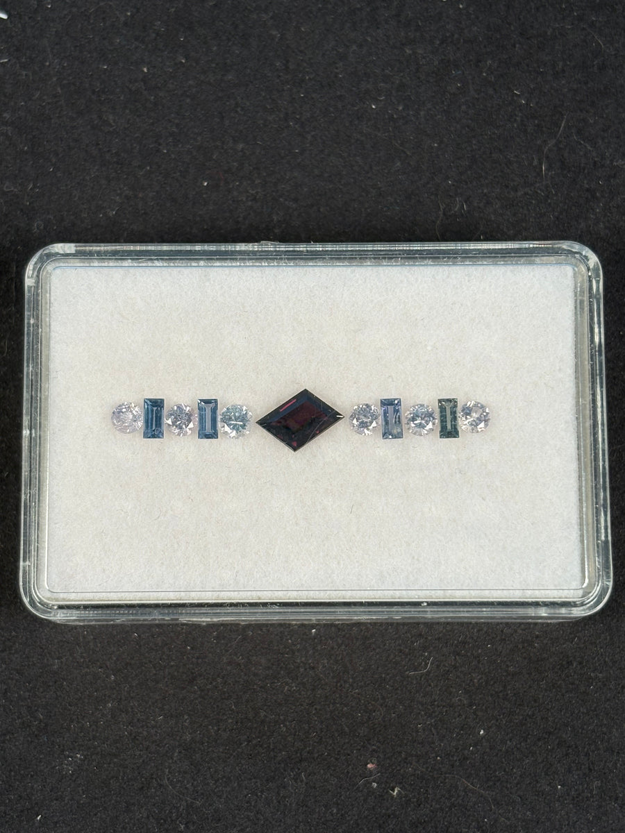 2.25ctw Spinel Lot from Burma, 11 stones, 3.5x3.5 - 8.5x6 mm