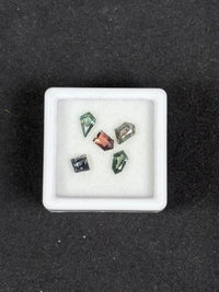 2.34ctw Unheated Sapphire Lot, 5 stones, 4x4 - 6.5x4 mm · GEM-5387