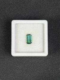 1.12ct Unheated Bluish Green Tourmaline, Octagon, VS