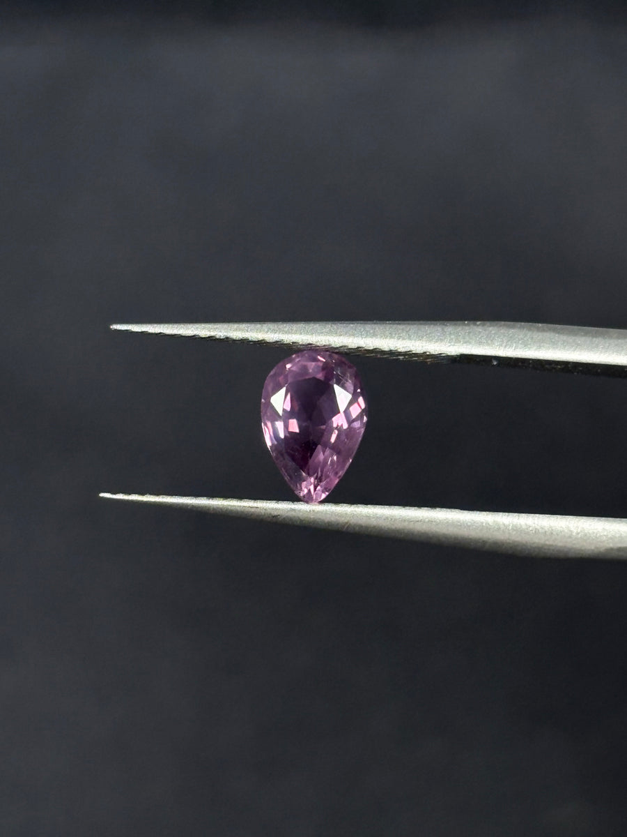 1.03ct Purple Mahenge Spinel, Pear, 7.5x5 mm, VS