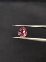 1.22ct Purplish Pink Malaya Garnet from Madagascar, Pear, 7.5x5.8 mm