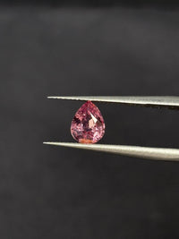 1.22ct Purplish Pink Malaya Garnet from Madagascar, Pear, 7.5x5.8 mm