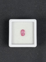 0.66ct Unheated Pink Tourmaline Oval, 6.8x4.4 mm