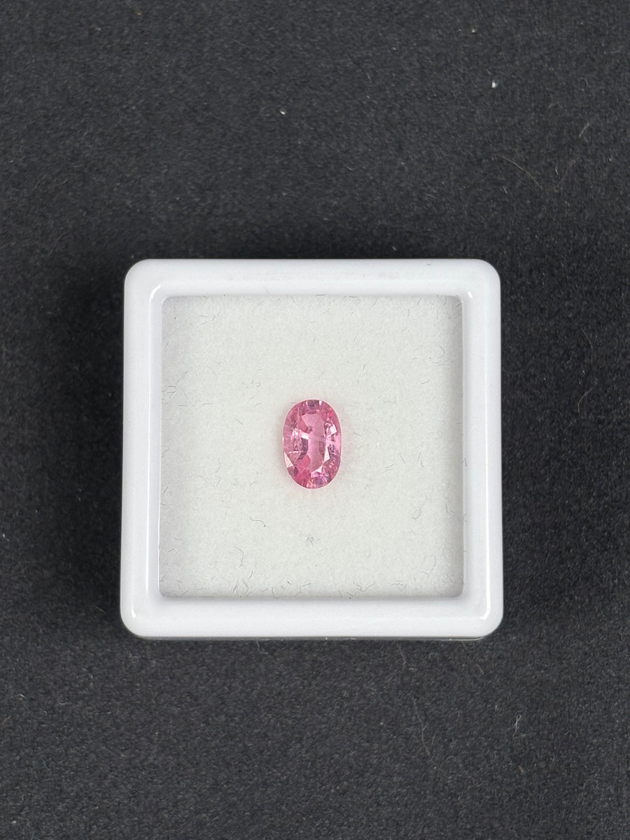 0.66ct Unheated Pink Tourmaline Oval, 6.8x4.4 mm