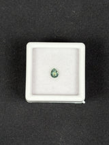 0.44ct Unheated Green Sapphire, Pear, 5x4 mm, VS