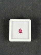 0.64ct Purplish Pink Rhodolite Garnet, Pear, 6.4x4.7 mm, VS