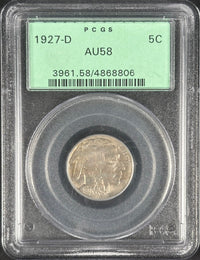 1927-D Buffalo Nickel PCGS AU58 OGH