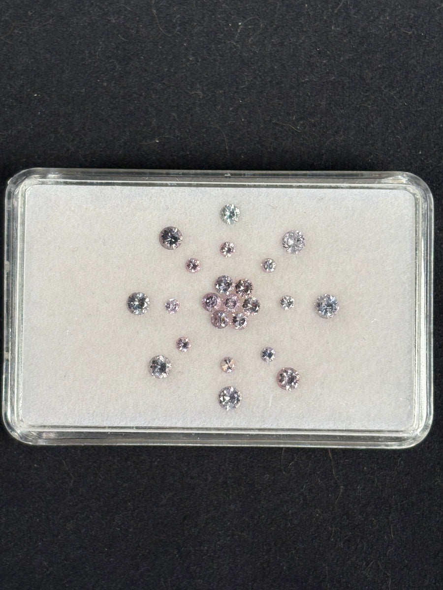 1.79ctw Spinel Lot from Burma, 23 stones, 2 - 3.5 mm