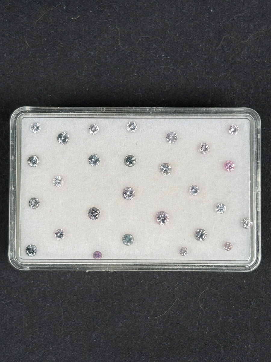 2.27ctw Spinel Lot from Burma, 27 stones, 2 - 3 mm